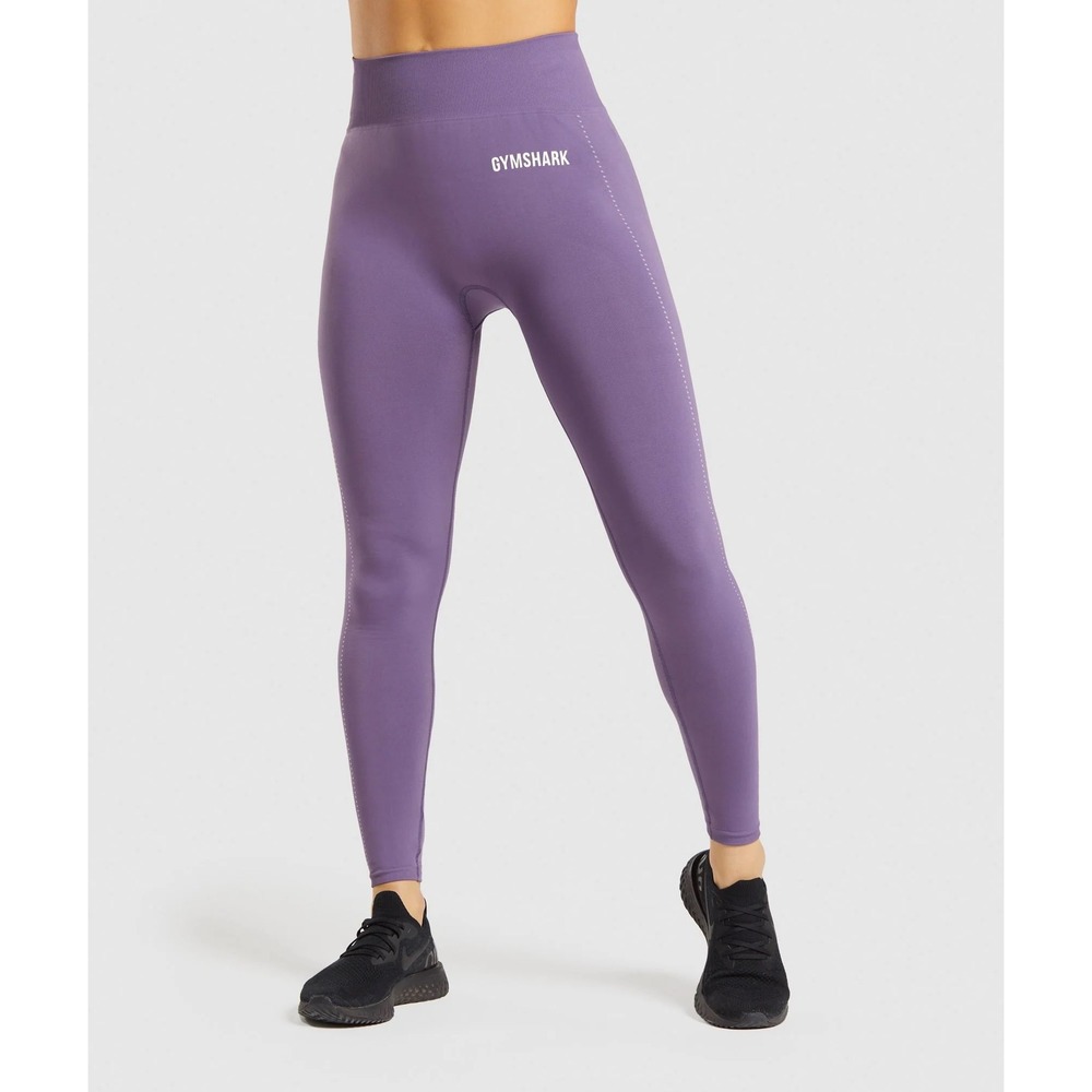 Gymshark Breeze Lightweight Seamless Tights Purple High Waisted Leggings Small